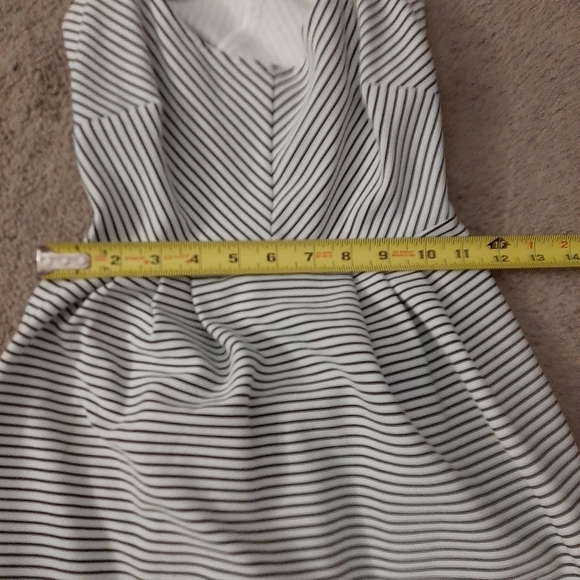 Anthropologie Striped Cross Back Dress - Picture 8 of 14